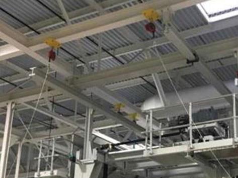 車間內(nèi)部高空作業(yè)防墜落頭頂式生命線