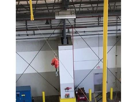 車間內(nèi)部高空作業(yè)防墜落頭頂式生命線